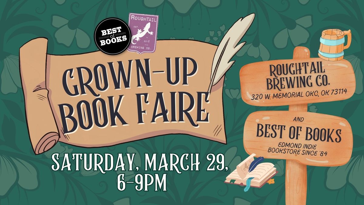 Grown-Up Book Faire with Best of Books at Roughtail Brewing