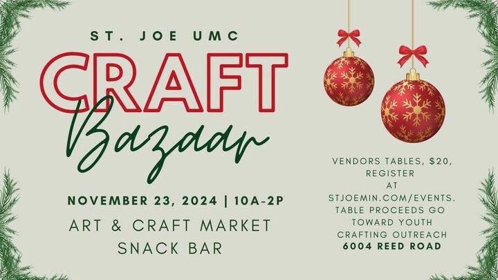 St joe United Methodist craft bazaar