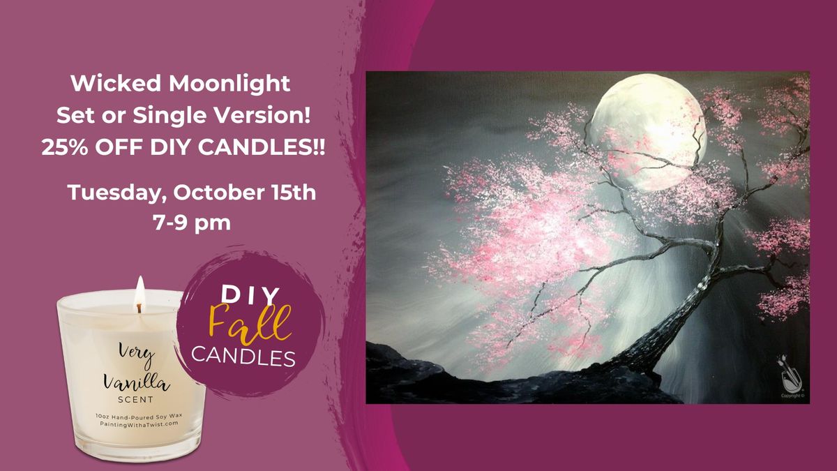 Wicked Moonlight Set or Single Version-Add a DIY Scented Candle for ONLY $15!