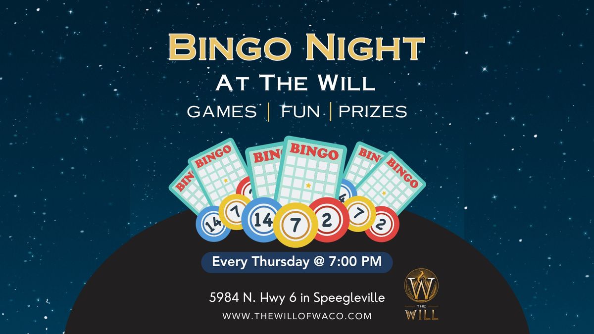 Bingo Night @ The Will (Every Thursday)