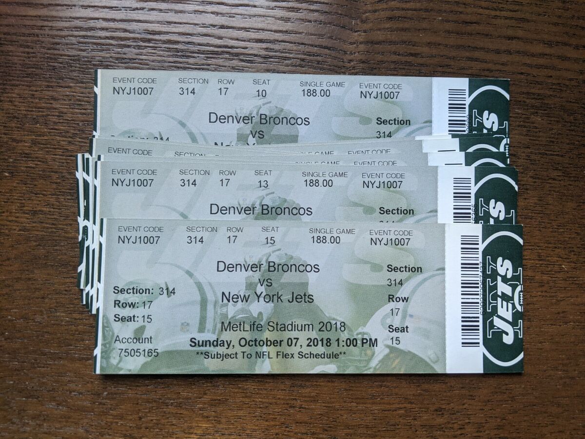 Denver Broncos at New York Jets at MetLife Stadium