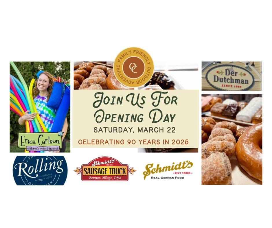 90th Season Opening at Olentangy Caverns | Schmidt's Sausage Truck & Der Dutchman Donut Truck