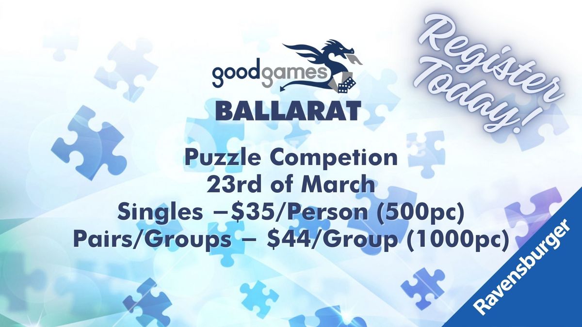 Jigsaw Puzzle Competition 2025 #1 @ Good Games Ballarat