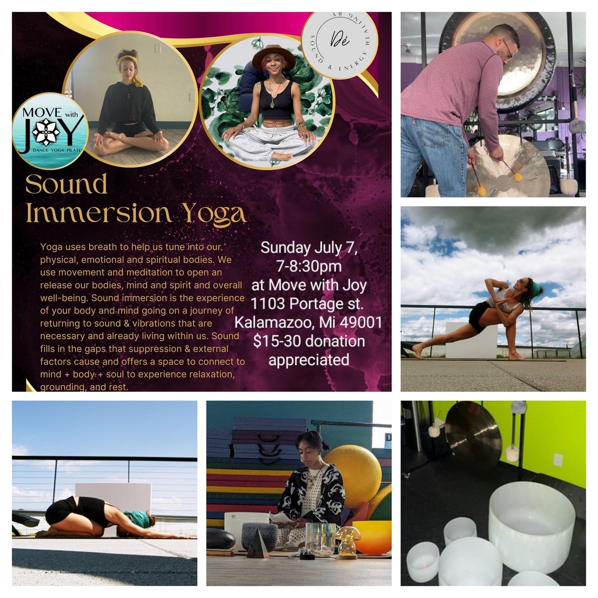 Sound Immersion Yoga, Body Mapping and Healing Sound Bath