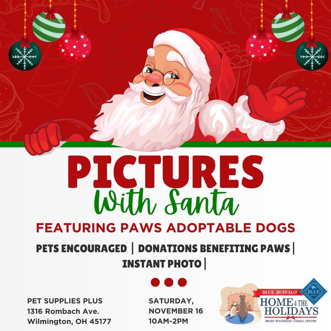 Pet Pictures with Santa & Meet PAWS Dogs!