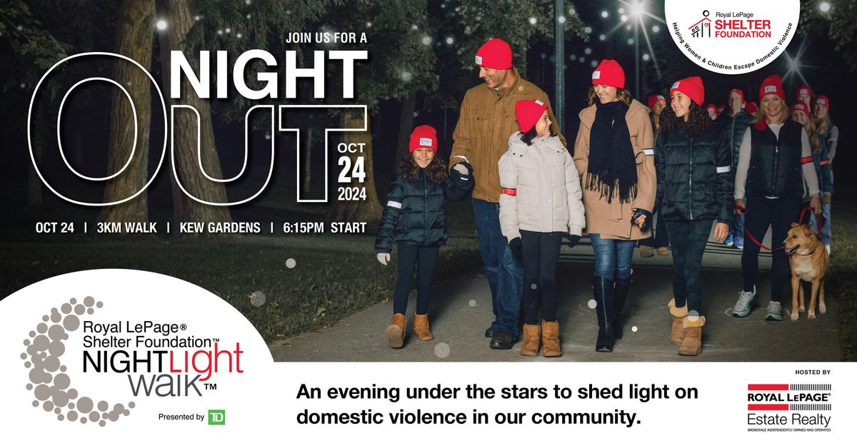 Night Light Walk: Shining a Light on Domestic Violence at Kew Gardens