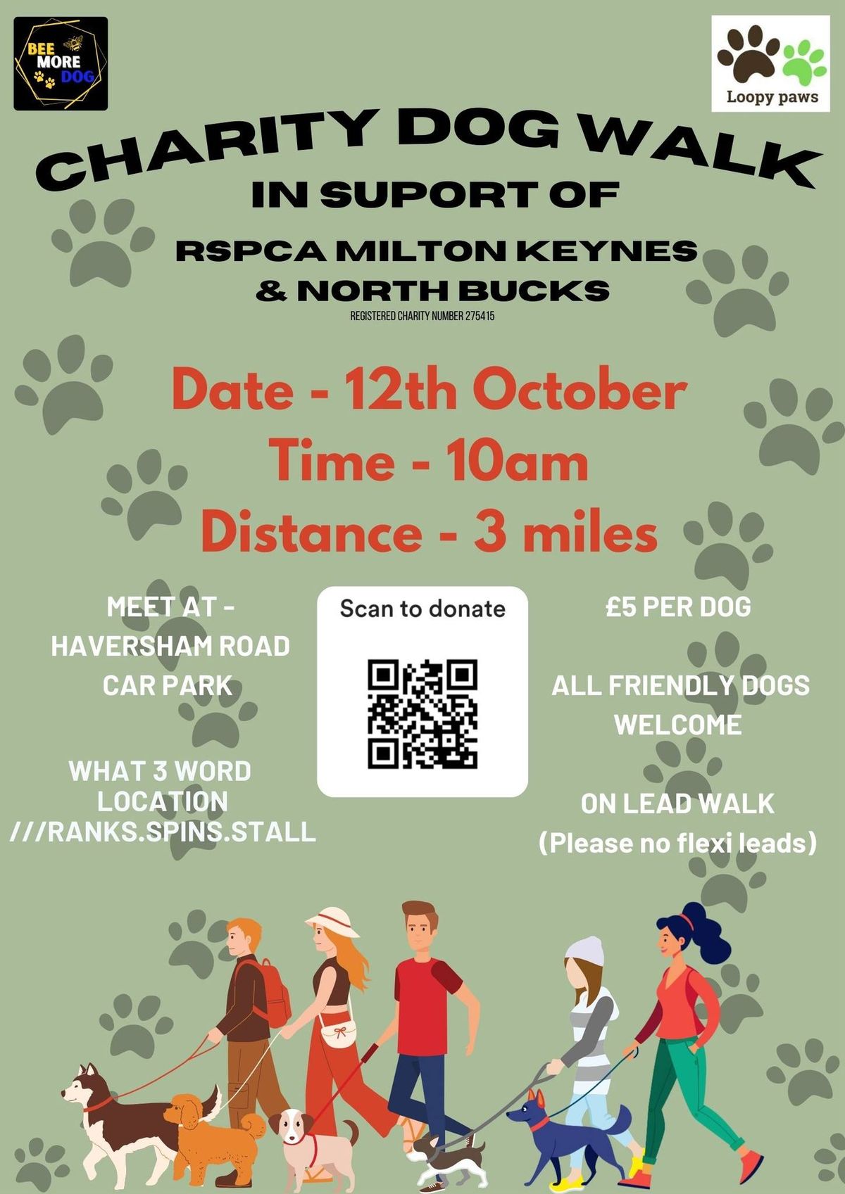 Pawsome Charity Walk for  RSPCA Milton Keynes & North Bucks 