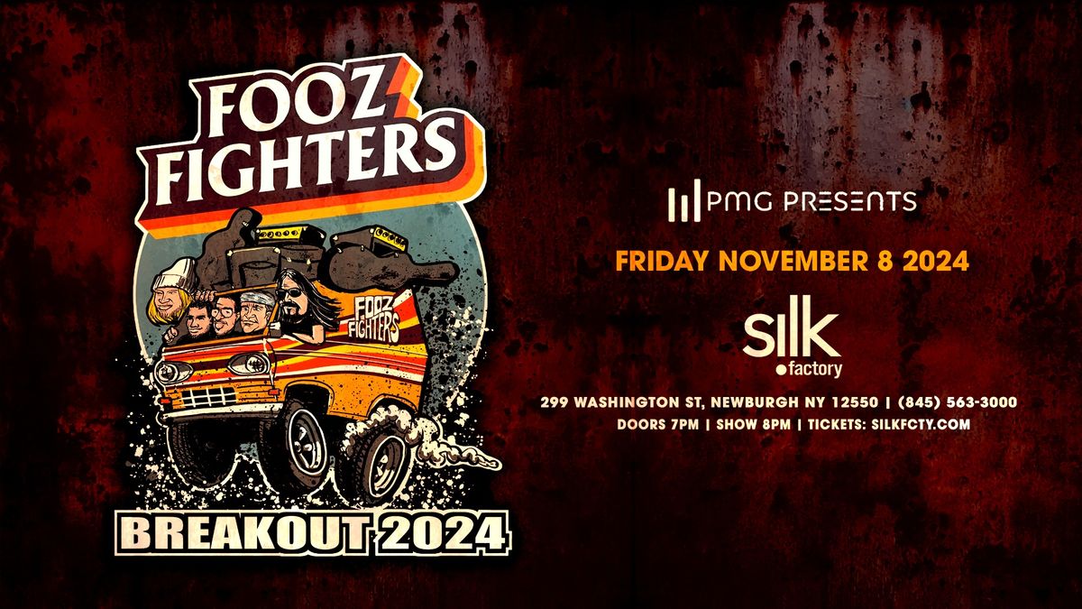 Fooz Fighters - International, Award-Winning tribute to Foo Fighters at Silk Factory