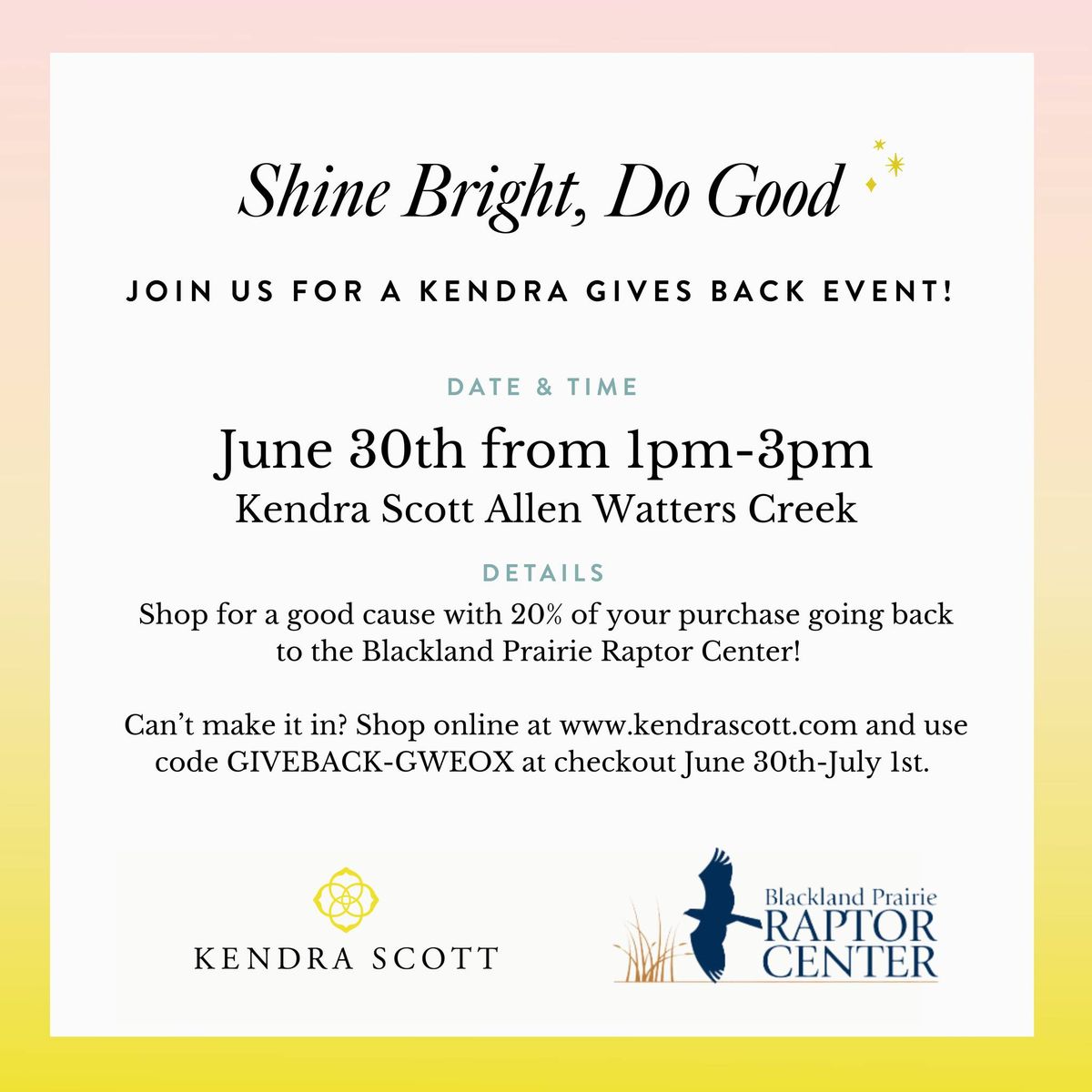 Kendra Scott - Kendra Gives Back Event