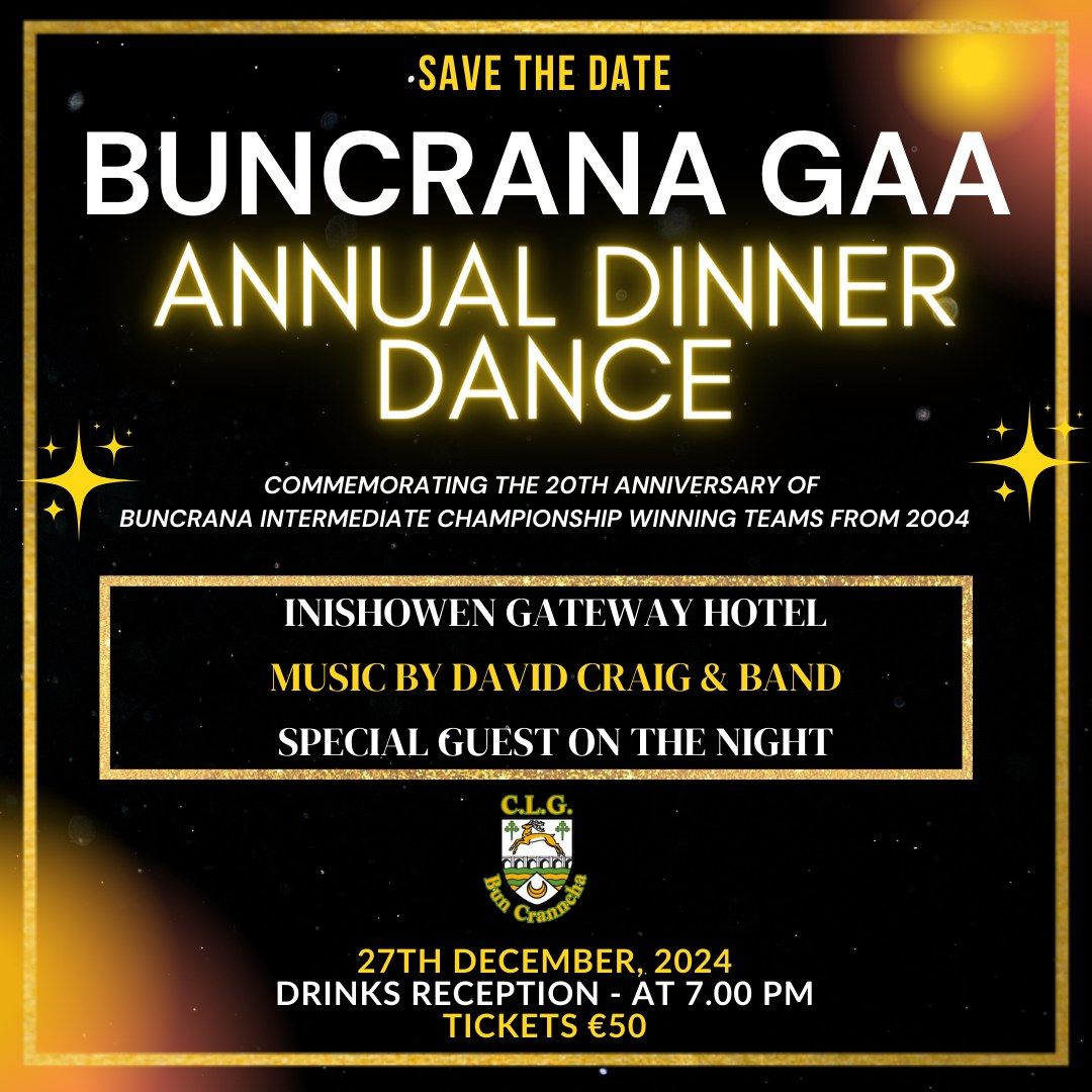 Buncrana GAA Annual Dinner Dance