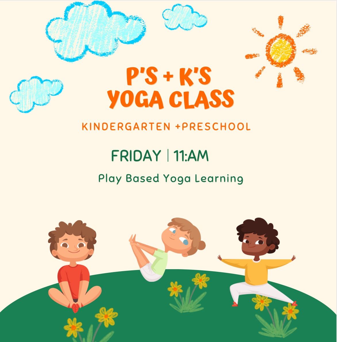 P\u2019s & K\u2019s Yoga | preschool, and kindergarten play based yoga
