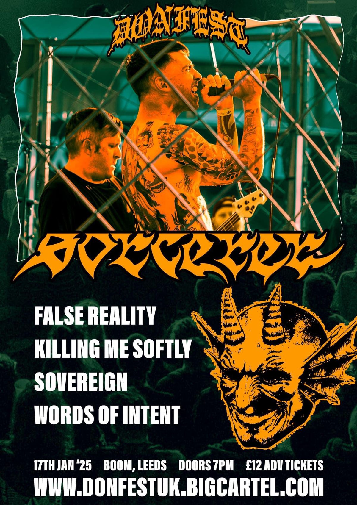 Donfest Presents : Sorcerer (FRA), False Reality, Killing Me Softly & More @ Boom, Leeds - 17\/01\/25