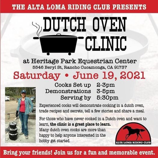 ALRC Dutch Oven Cooking Clinic