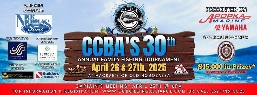 CCBA's 30th Annual Family Fishing Tournament