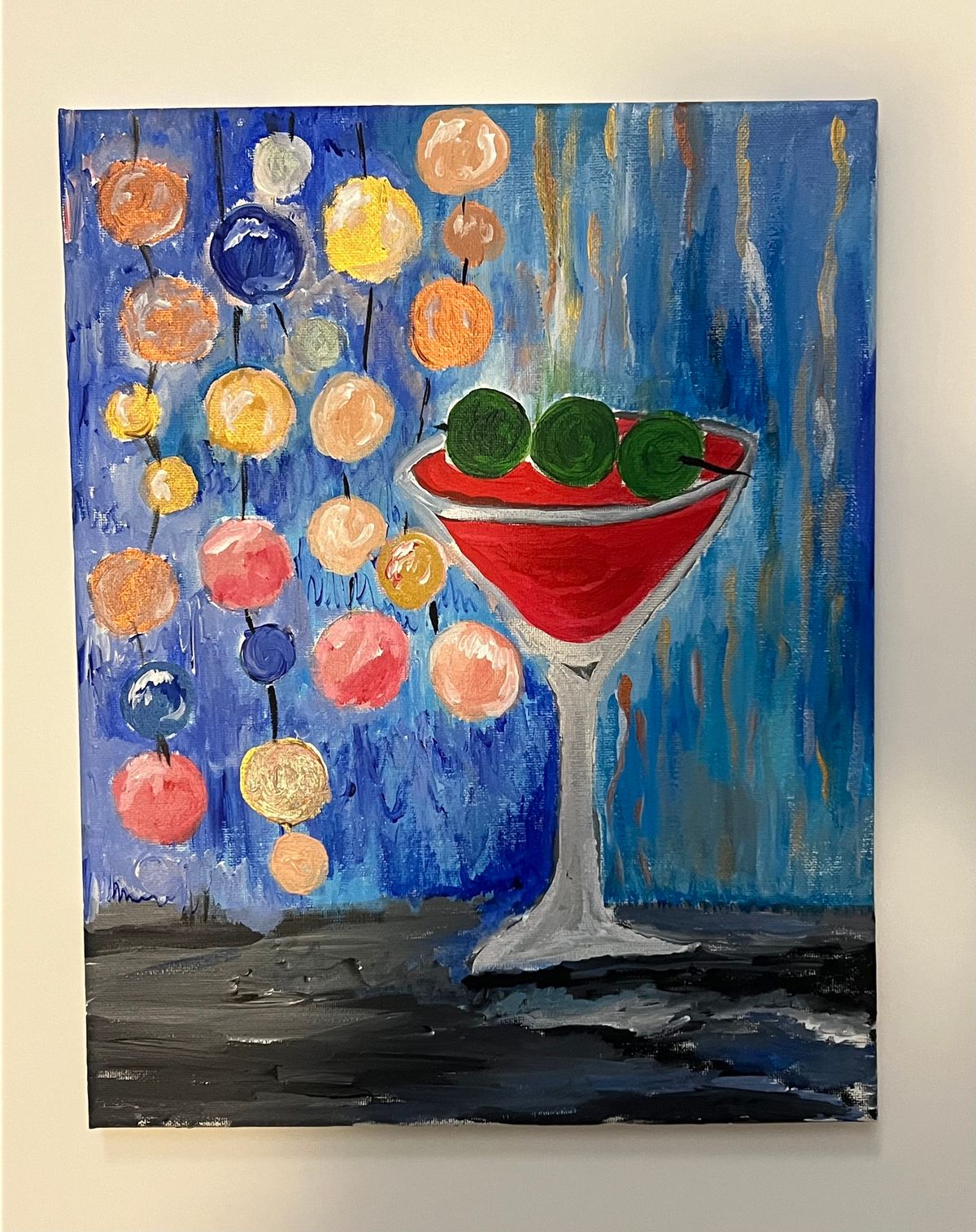 Paint Night- Martini Glass 