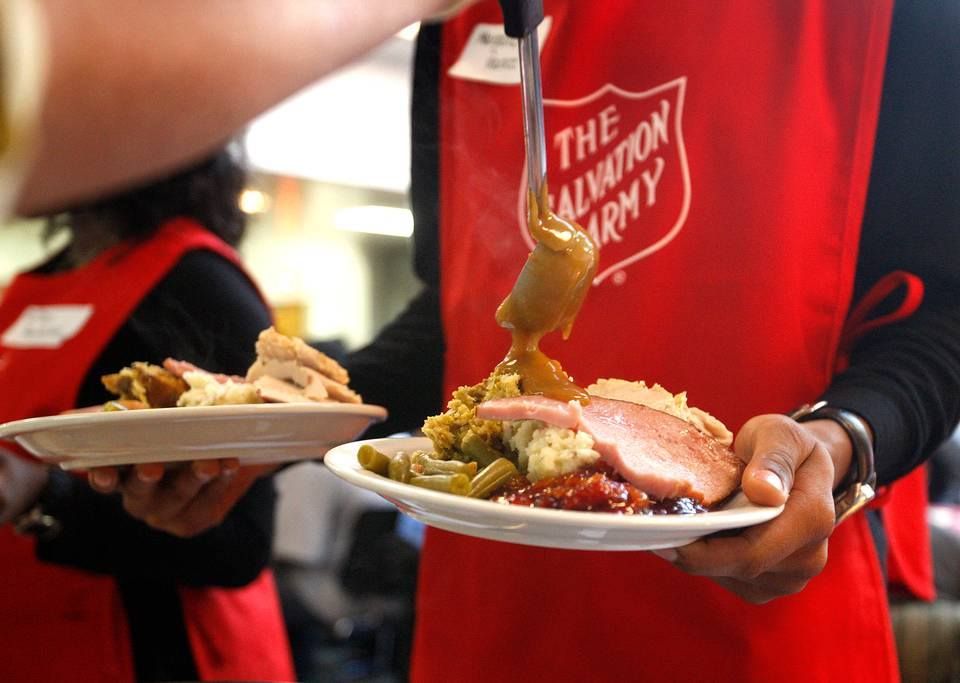 Salvation Army TUESDAY Thanksgiving BELOIT Serving Dinner