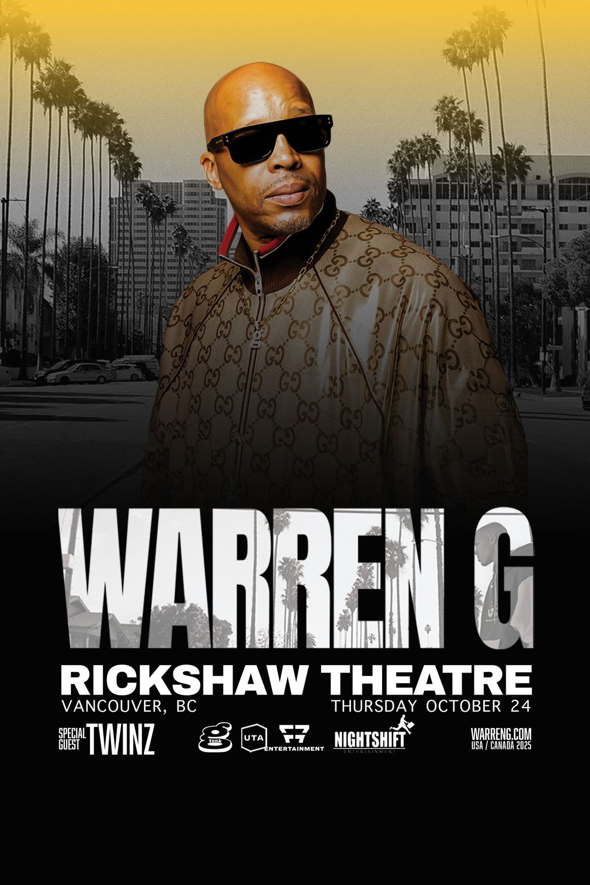 WARREN G - Vancouver, BC - Oct 24 at Rickshaw Theatre