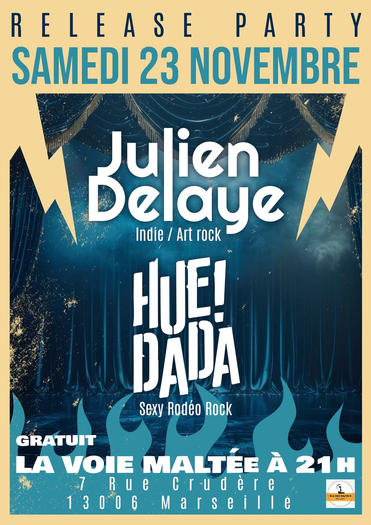 Concert Julien Delaye + Hue Dada !