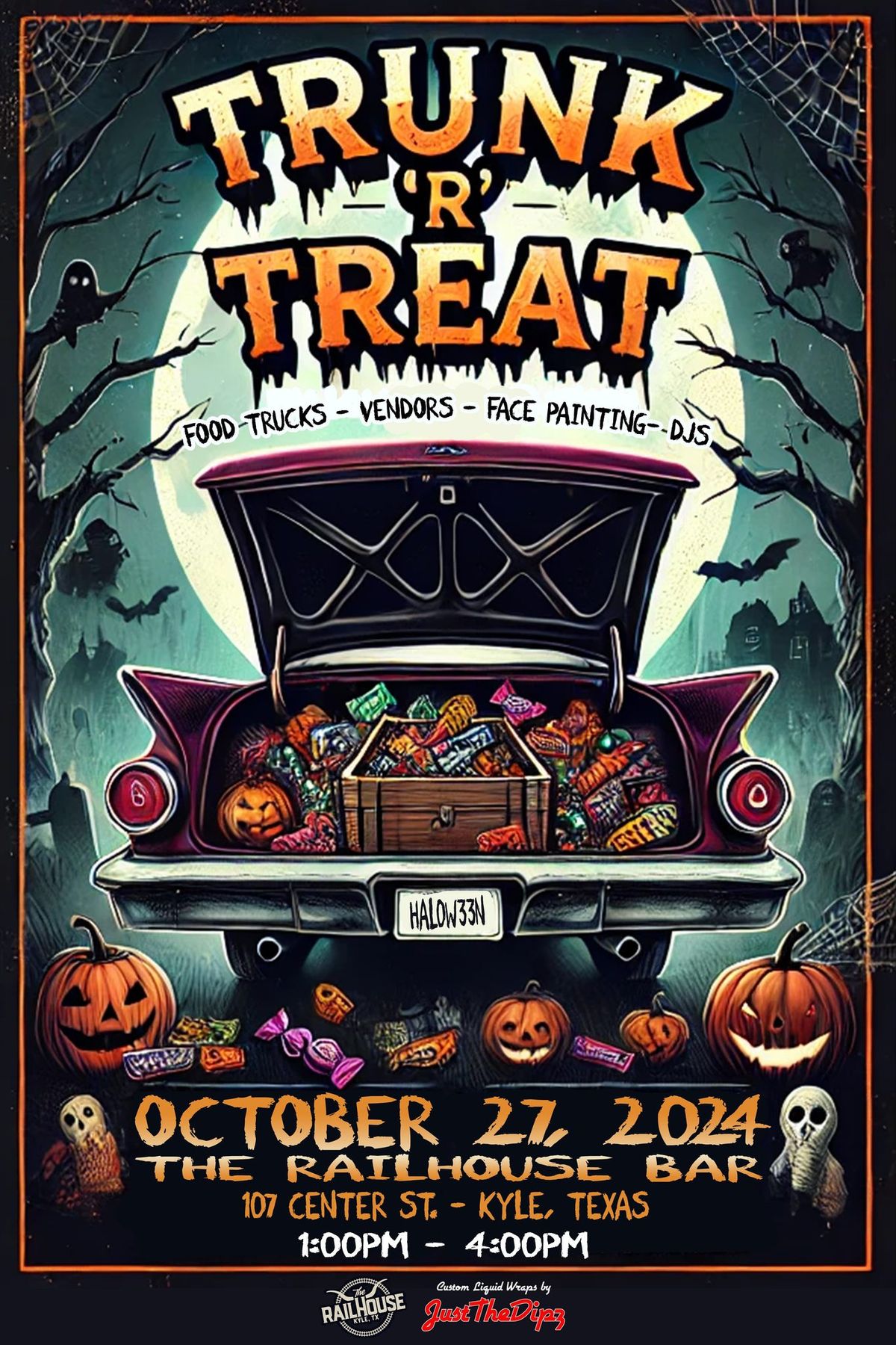 The Railhouse Show-N-Shine: Trunk or Treat Edition presented by Just the Dipz: October 27, 2024