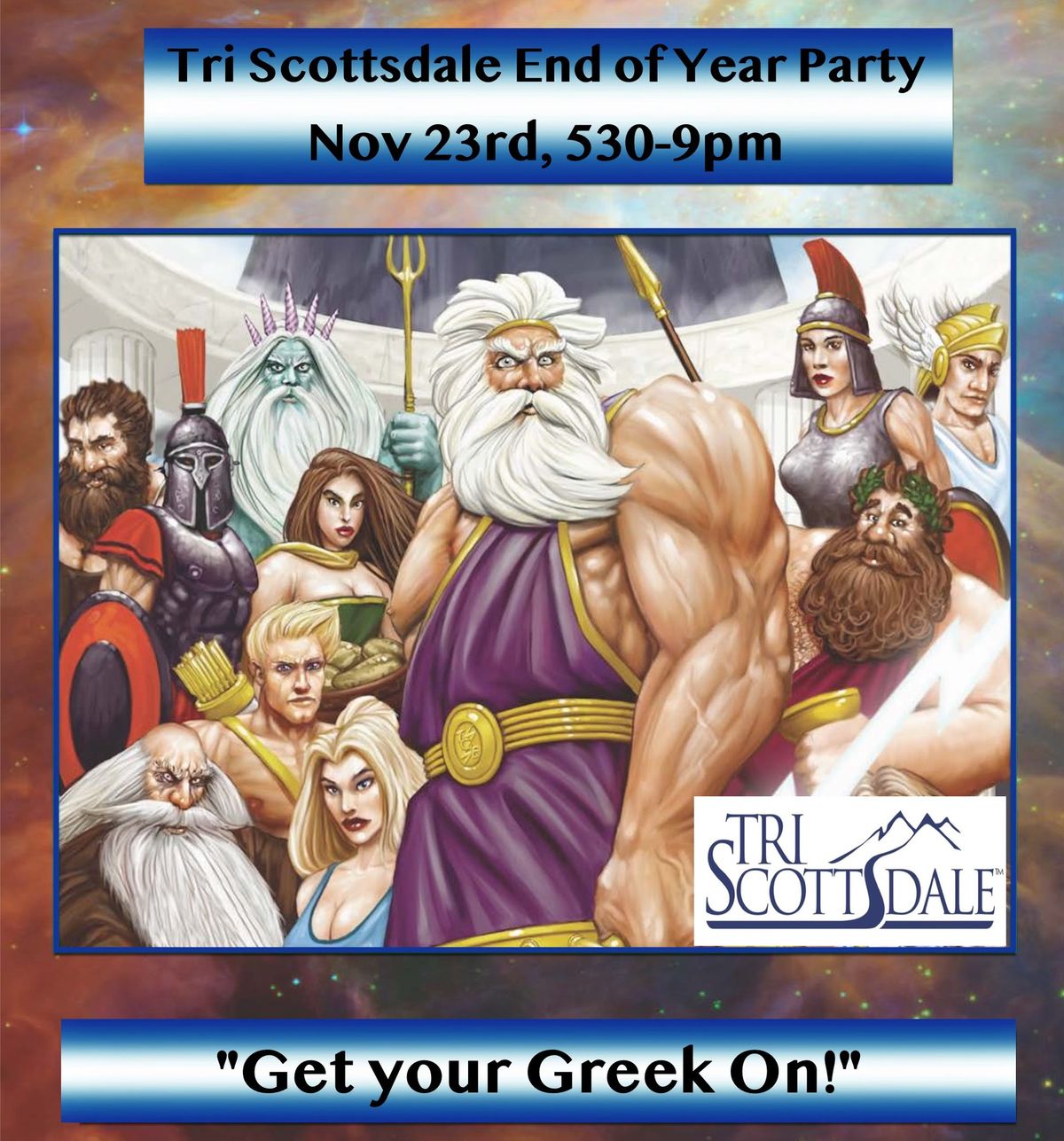 Tri Scottsdale End of Year Party- Nov 23rd "Get your Greek On"