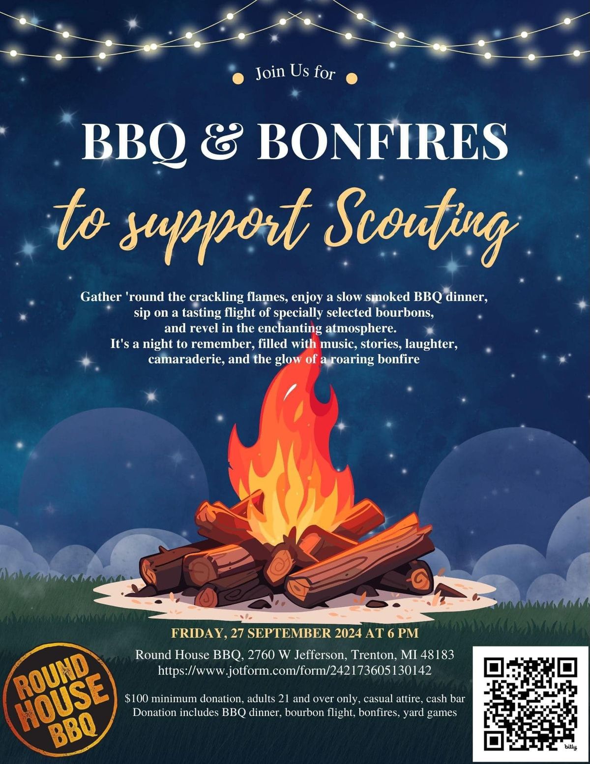 BBQ & Bonfires at Roundhouse