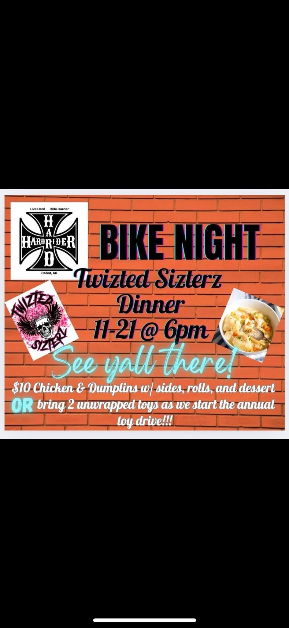 Twisted Sisterz Bike Night Dinner 