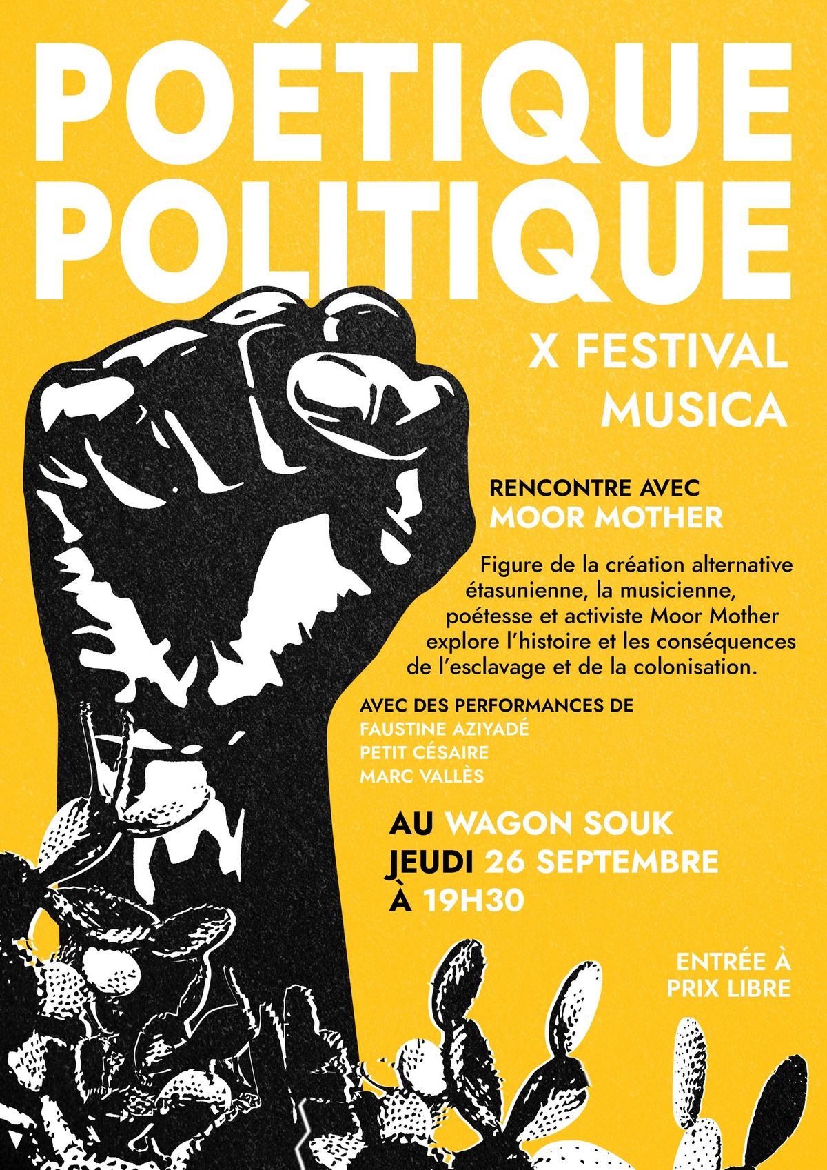 Po\u00e9tique Politique X Festival Musica \/ Rencontre avec Moor Mother, musicienne, po\u00e9tesse et activiste