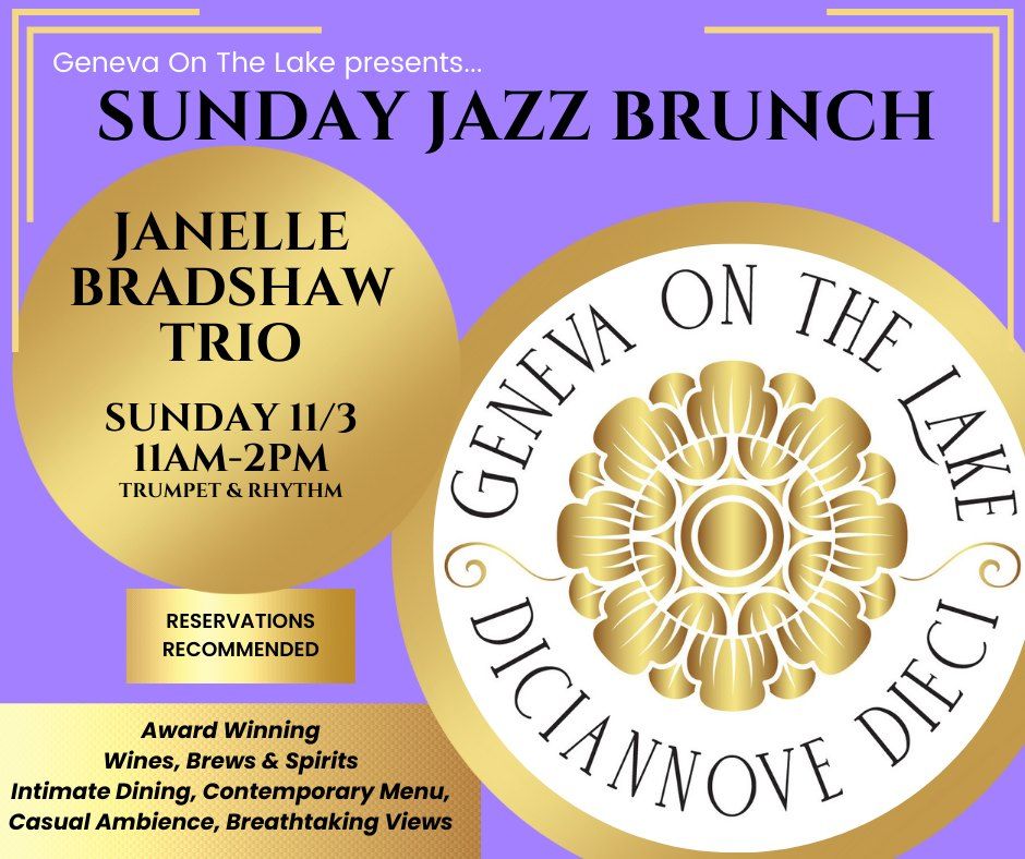 Janelle Bradshaw Trio with Rick Hoyt and Doug Henrie @ Sunday Jazz Brunch