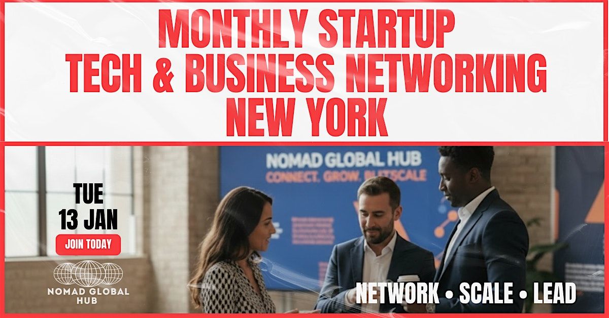 Monthly Startup, Tech & Business Networking \u2014 New York Manhattan