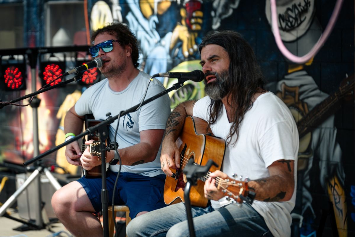 Luke and Cheech at Our Corner Bar