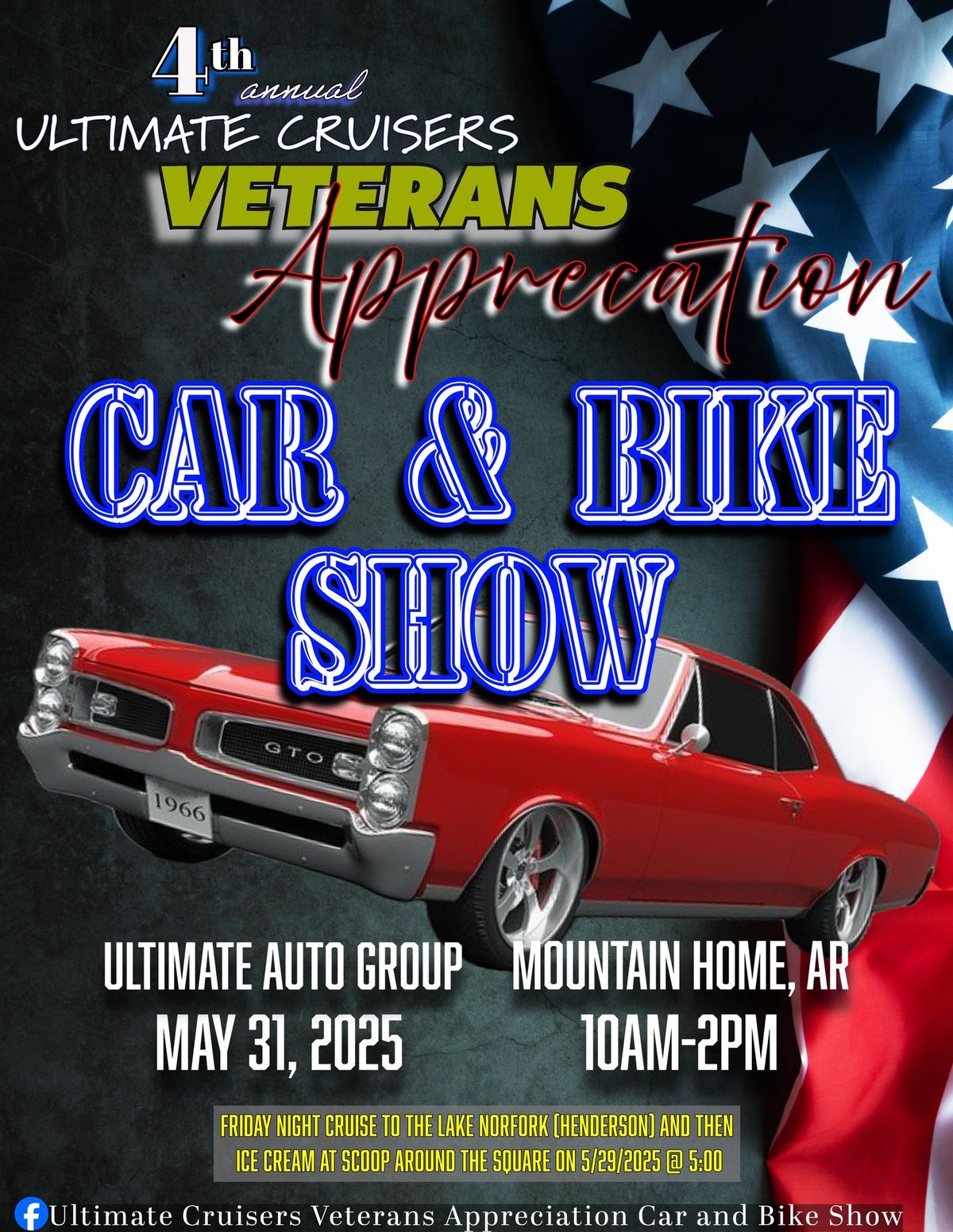 4th Annual Ultimate Cruisers Veterans Appreciation Car & Bike Show