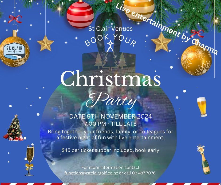 Christmas Festive Night with Charma at St Clair Golf Club 