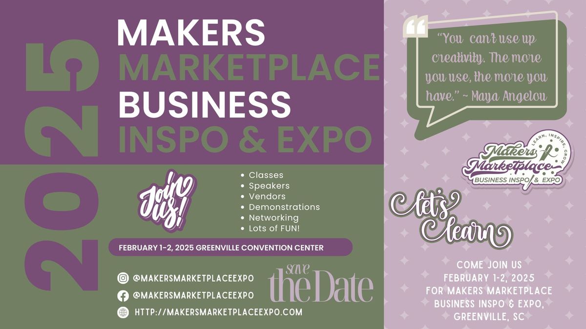 Makers Marketplace Business Inspo & Expo