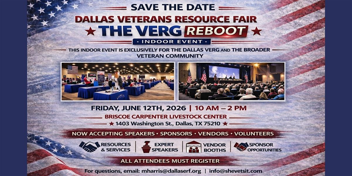 Dallas Veteran Resource Fair | VERG REBOOT 2026