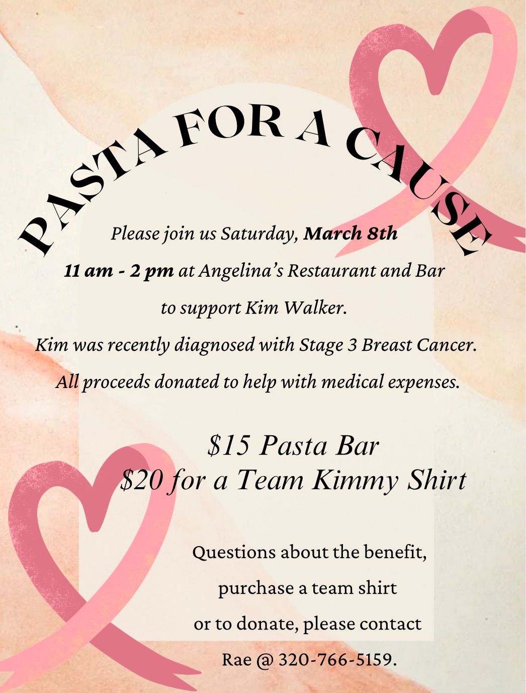 Pasta For A Cause - Kim Walker