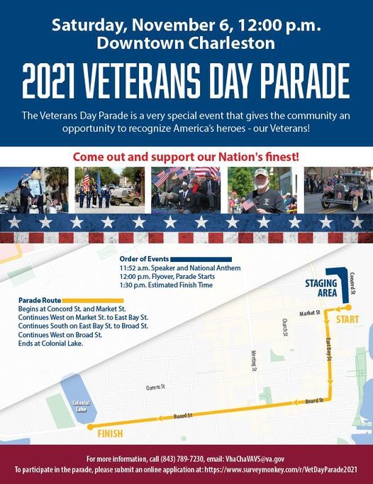 2021 Charleston Veterans Day Parade, East Bay Street, Charleston, 6