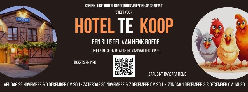 Toneelvoorstelling - HOTEL TE KOOP