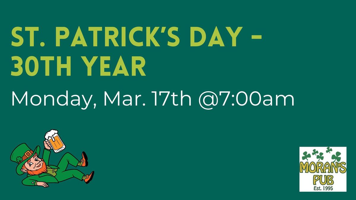 St. Patrick's Day 30th Celebration