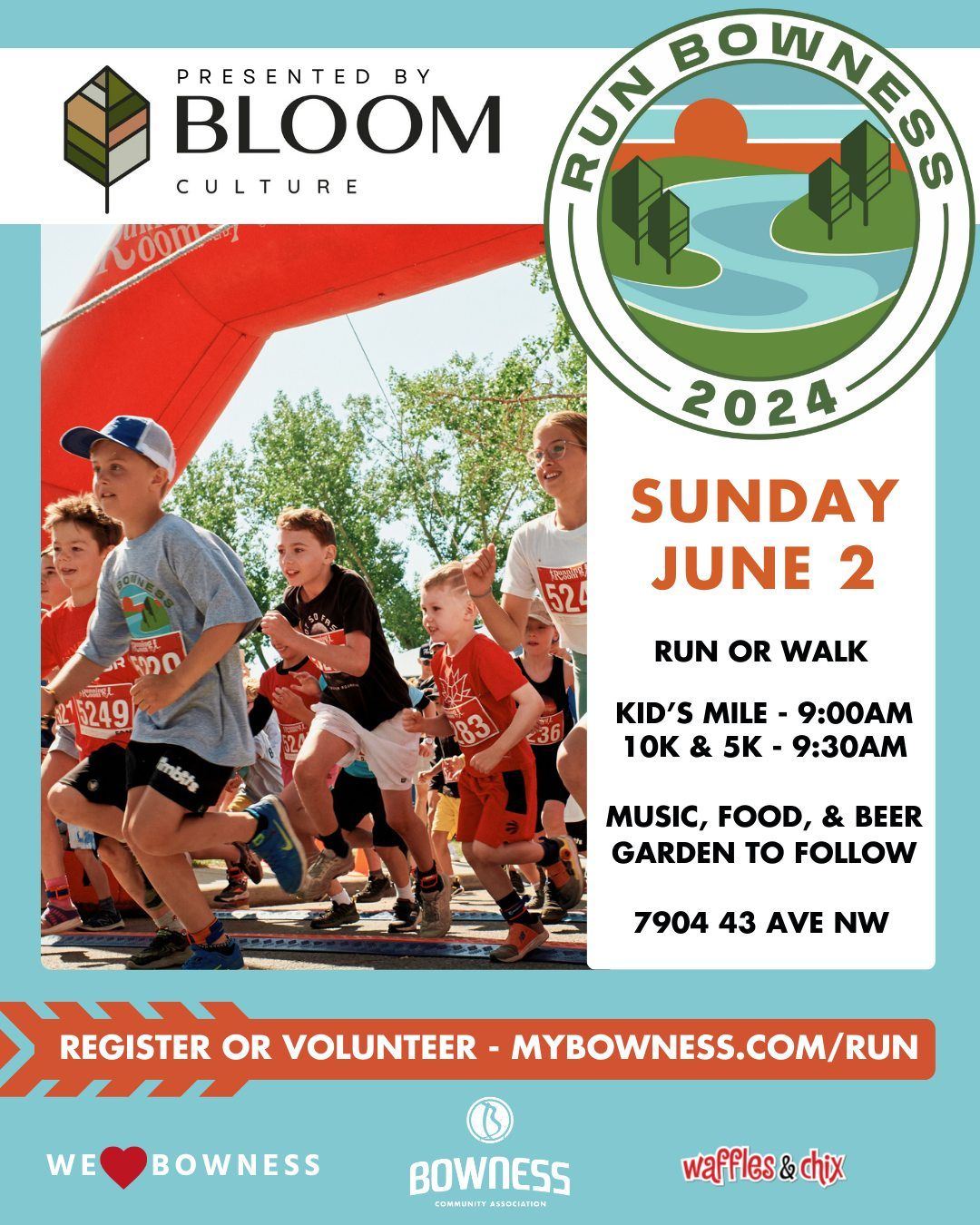 Run Bowness 2024 Sponsored by Bloom Culture