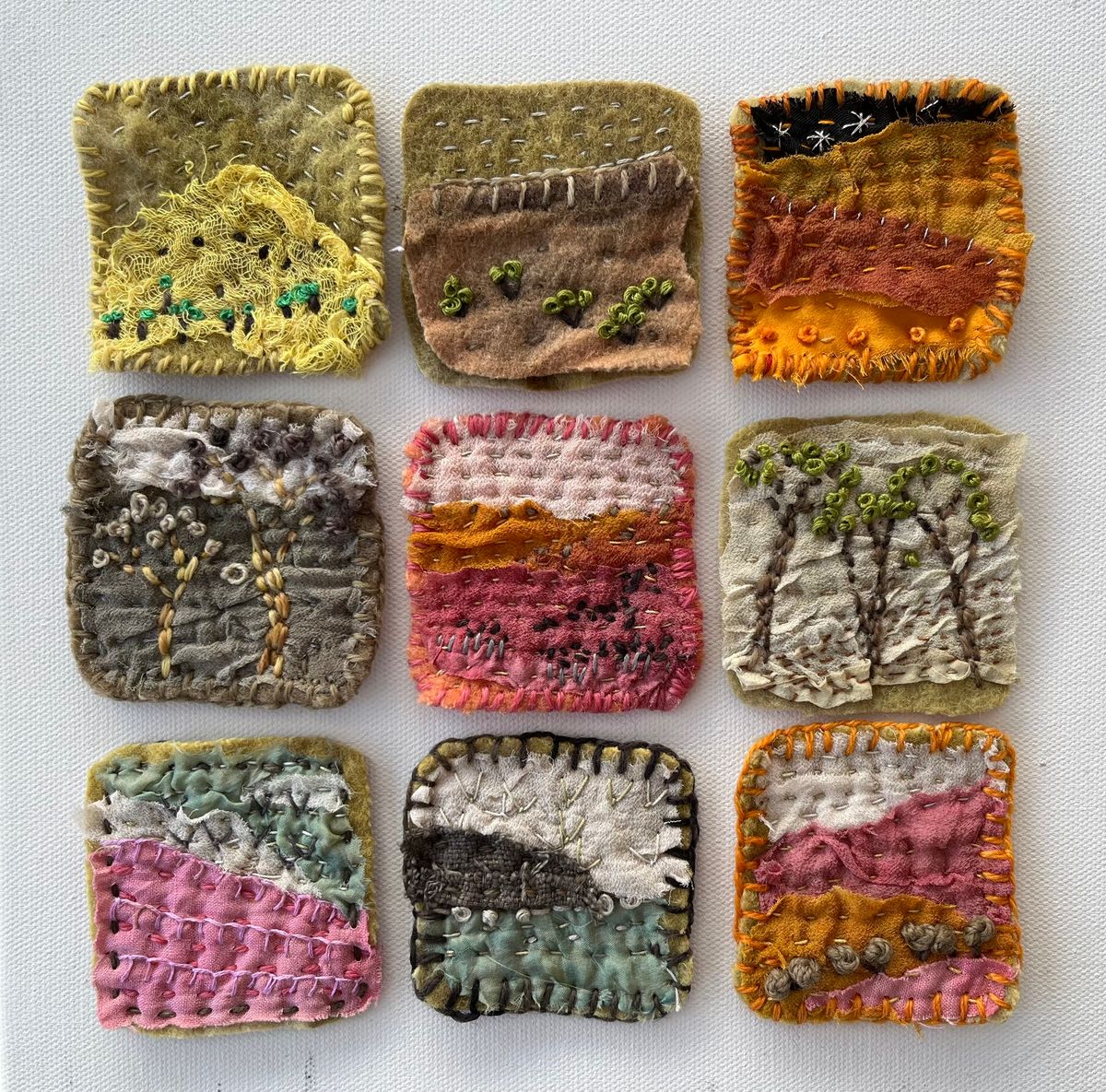 Stitched Landscape Brooch with Pippita Bennett