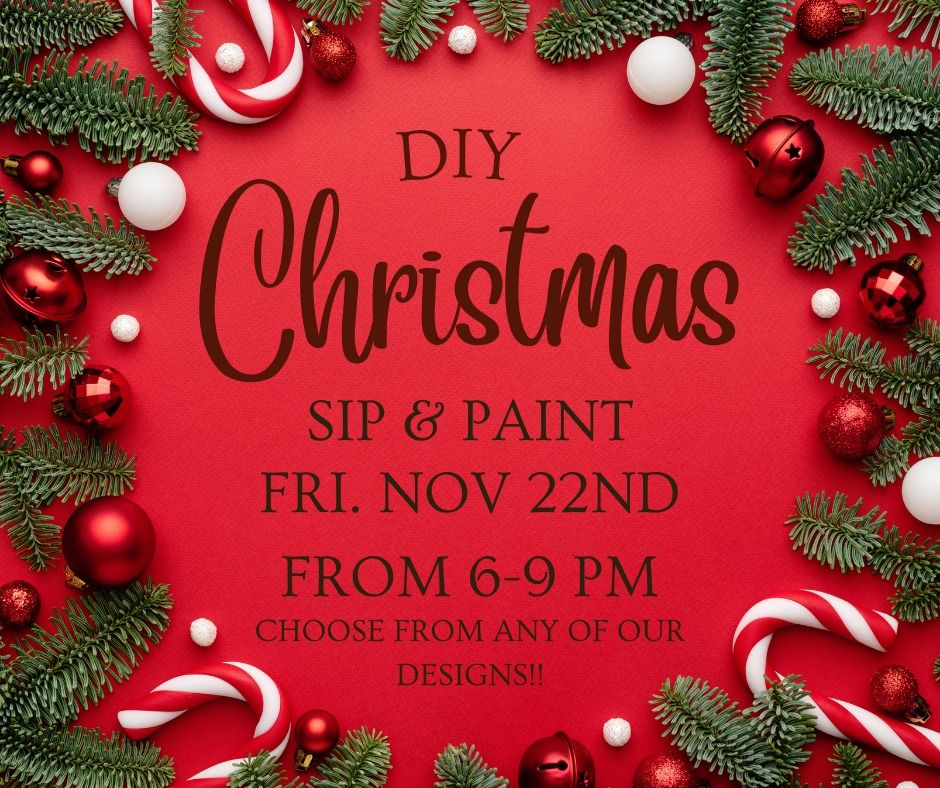 CHRISTMAS SIP & PAINT