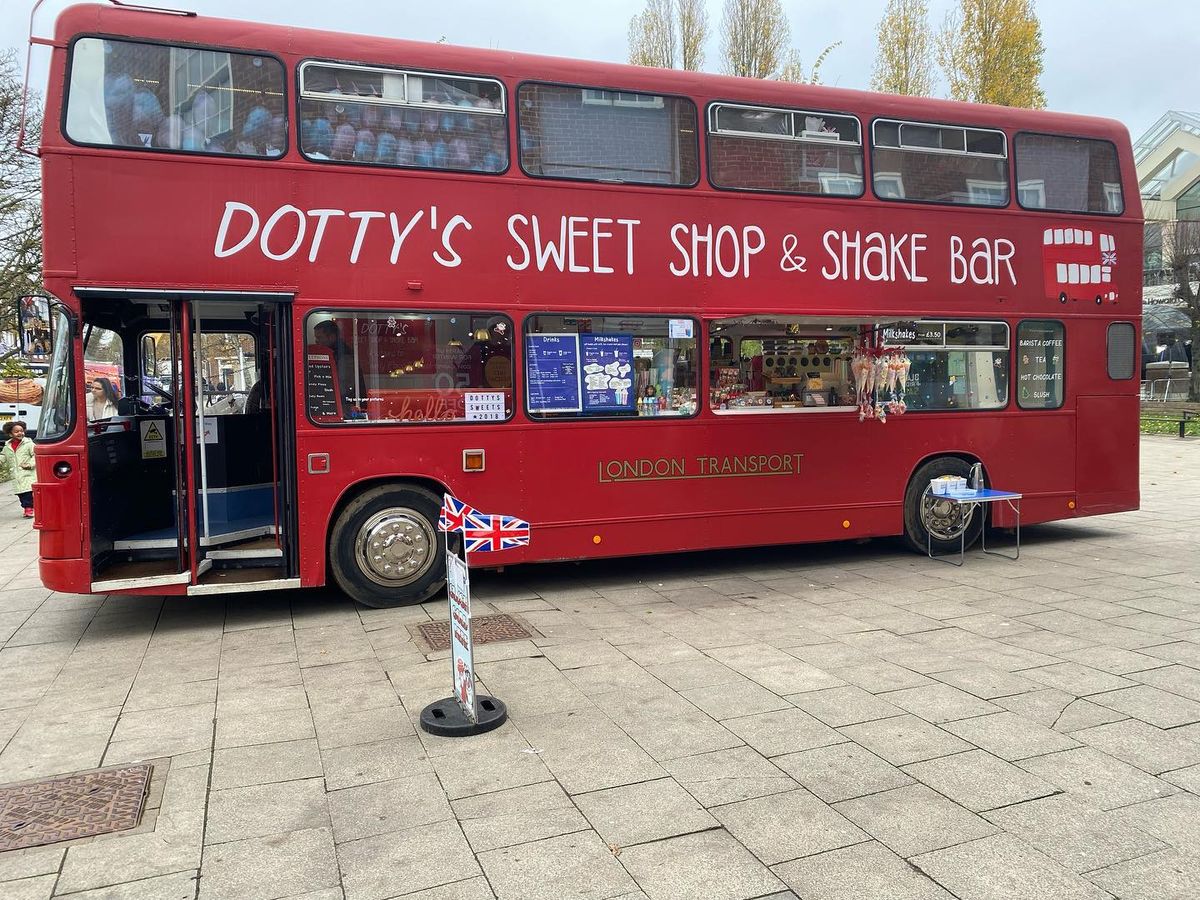 DOTTY\u2019S sweet shop and shake bar bus at Croxley Park