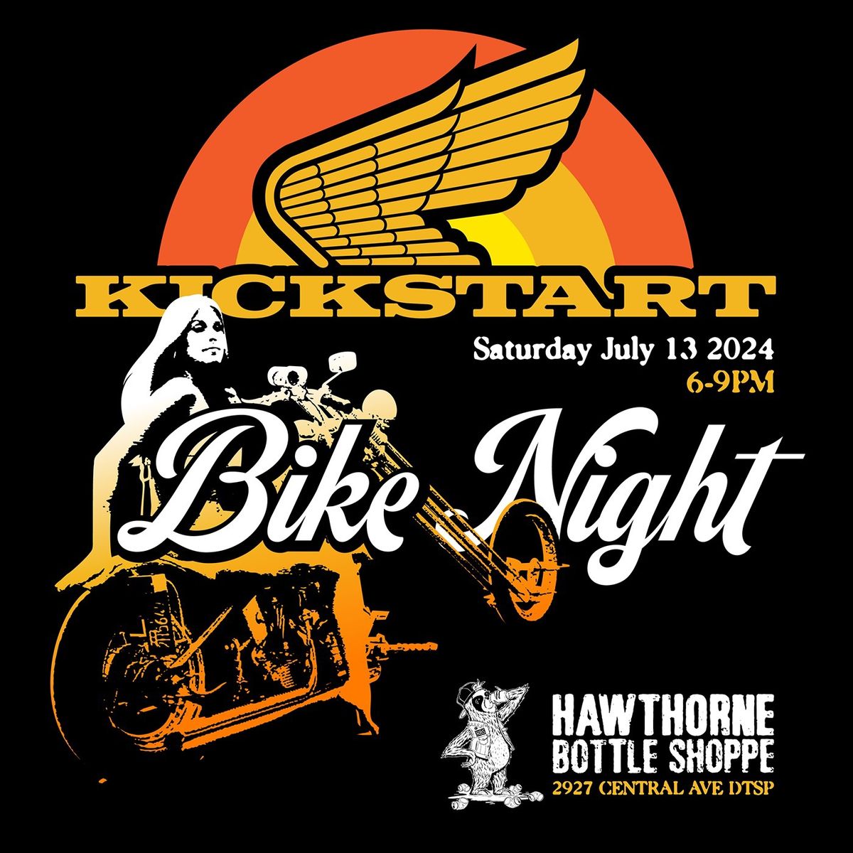 Kick Start Vintage Bike Night