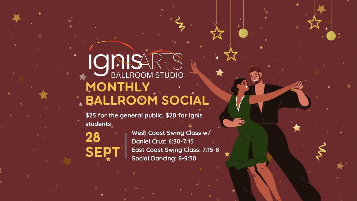 Ignis Arts September Monthly Ballroom Social