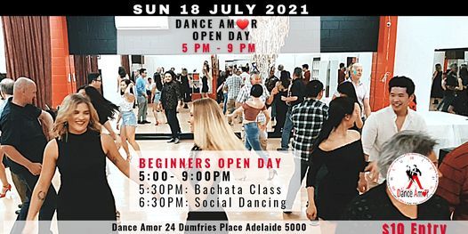 Bachata Class & Social Dancing - Dance Amor Open Day Sun 18 July 5 PM