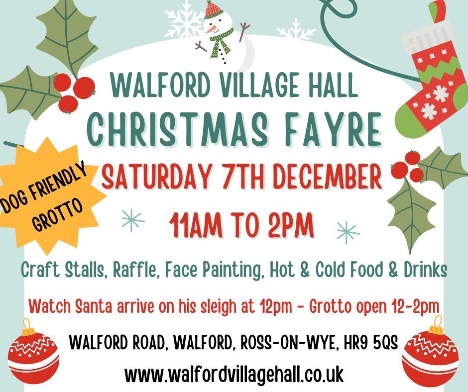 Walford Village Hall Christmas Fayre