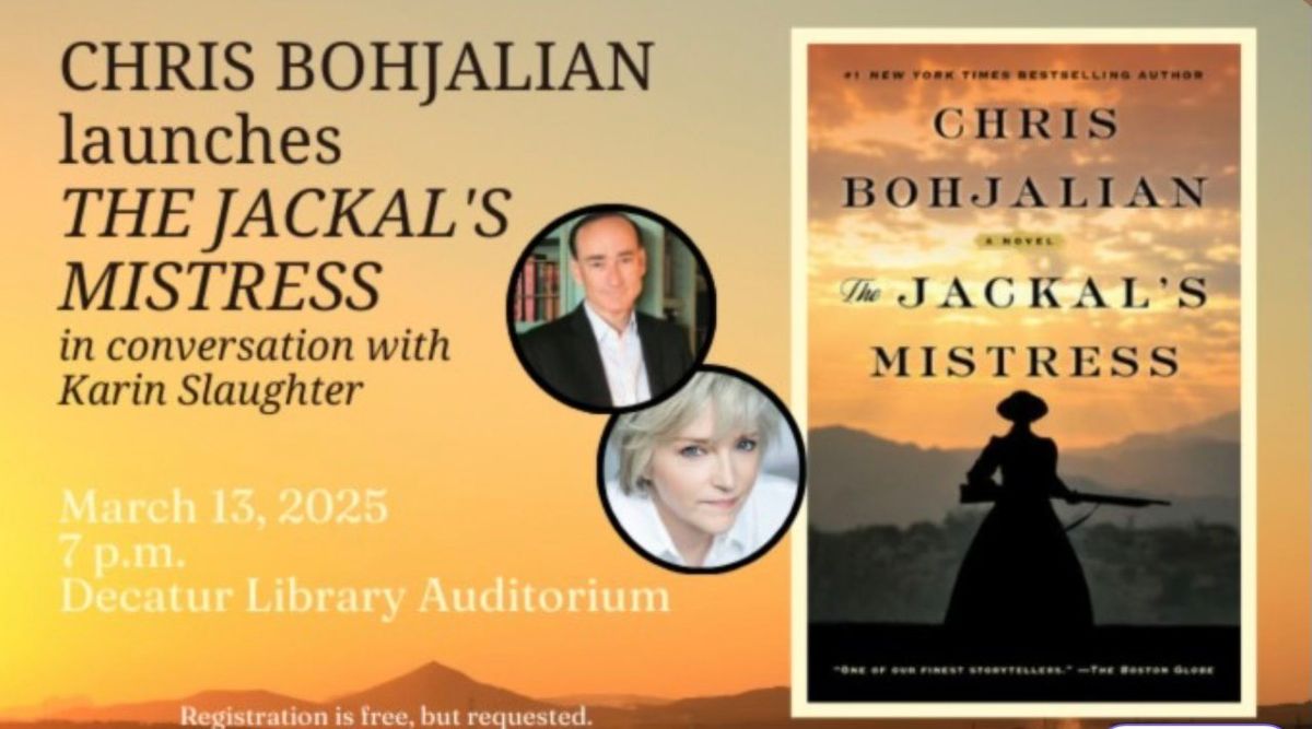 Join Chris Bohjalian and Karin Slaughter in Decatur, Georgia!