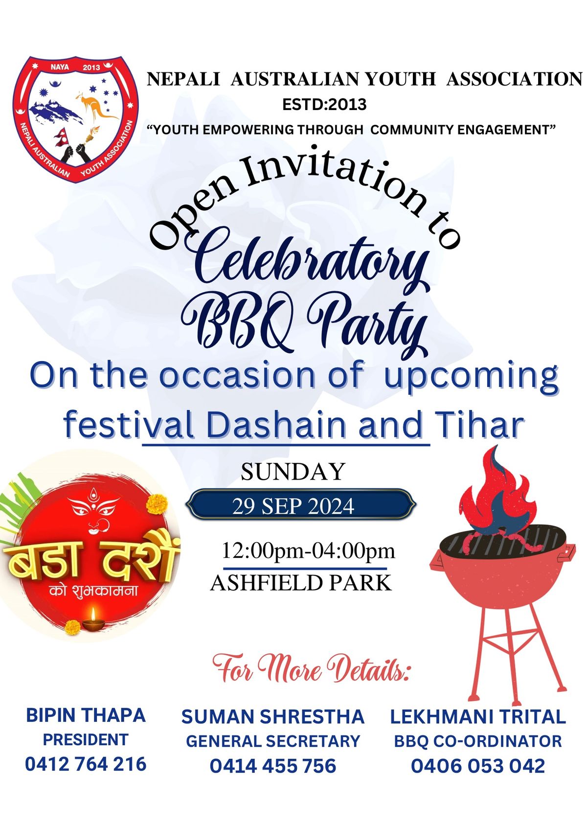 NAYA's Dashain and Tihar Celebratory BBQ Party 2024