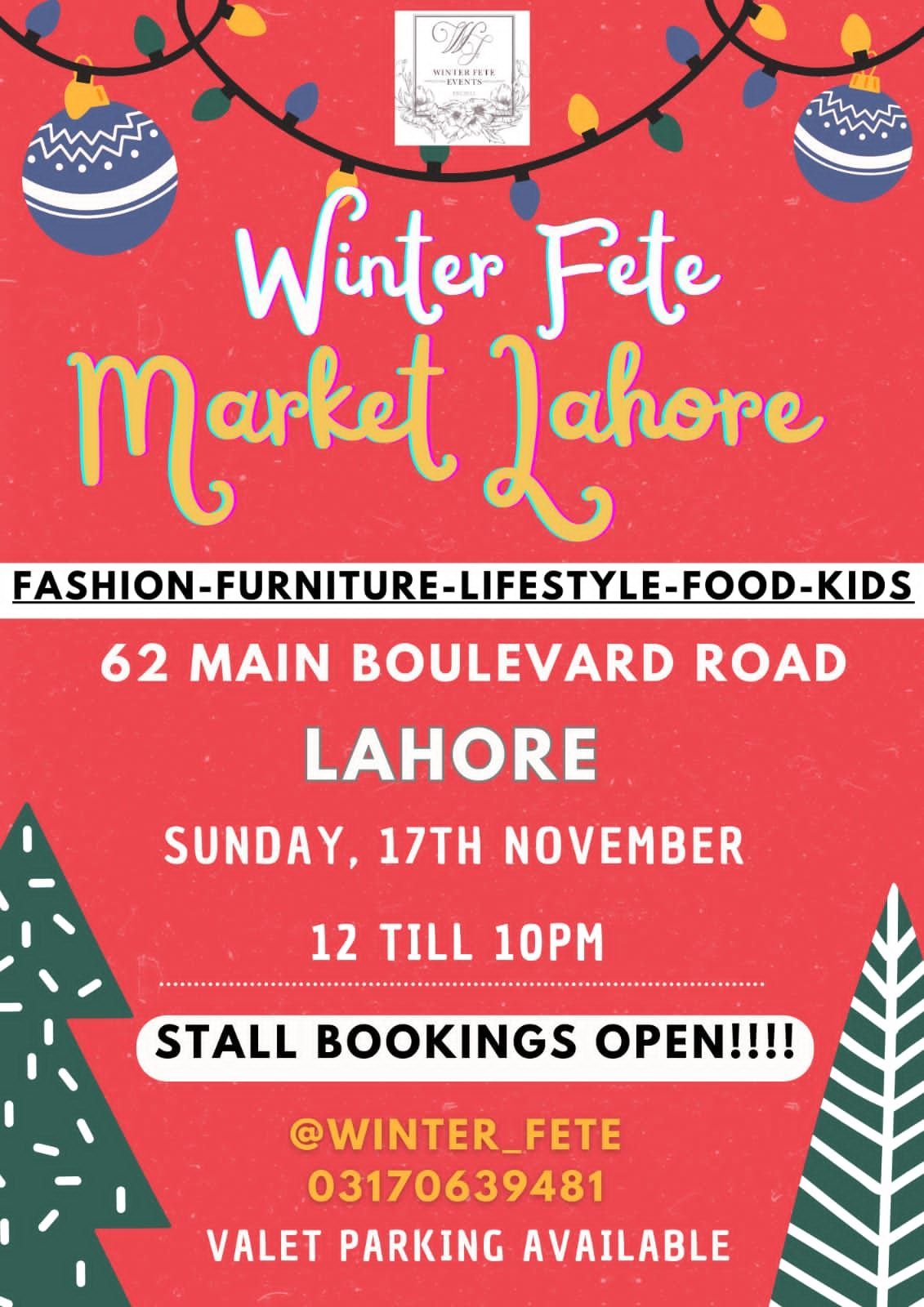 Winter Fete Market Lahore