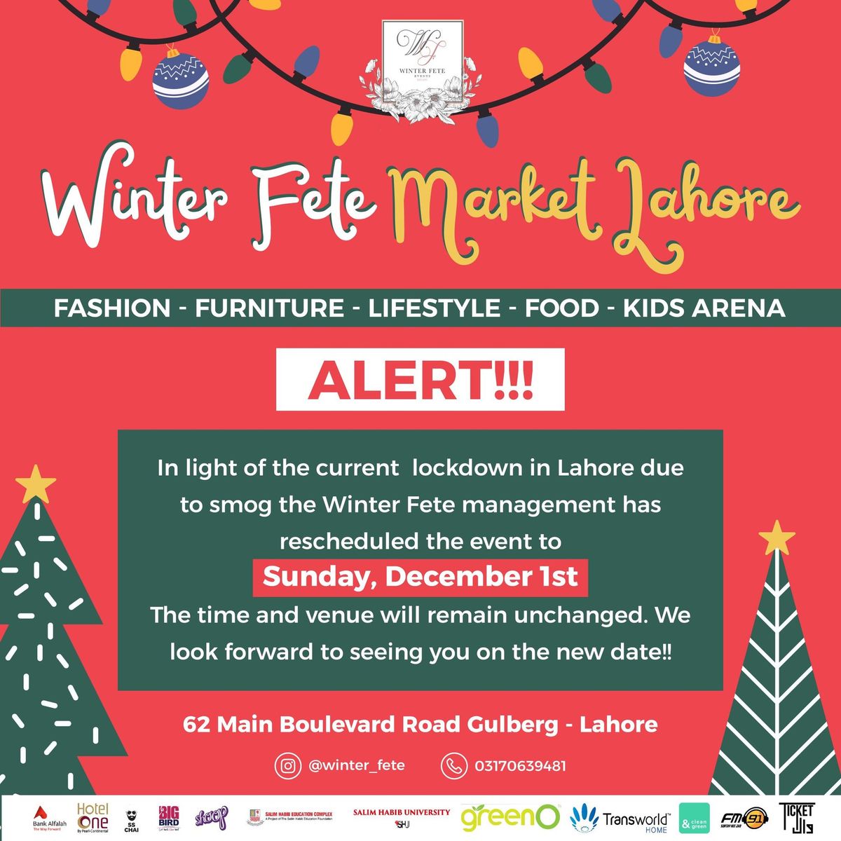 Winter Fete Market Lahore